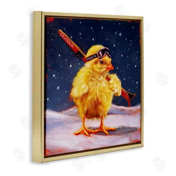 Stupell Industries Lucia Heffernan | Chick With Sticks Skiing