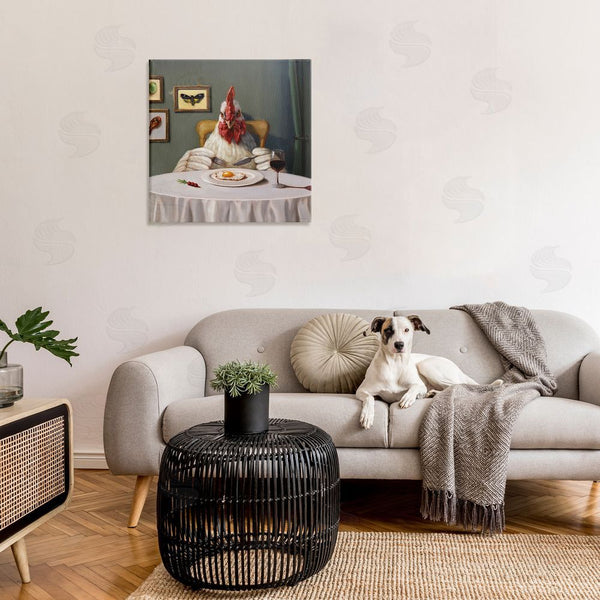Stupell Industries Lucia Heffernan | Chicken & Egg Dinner Wall Art