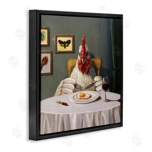 Stupell Industries Lucia Heffernan | Chicken & Egg Dinner Wall Art