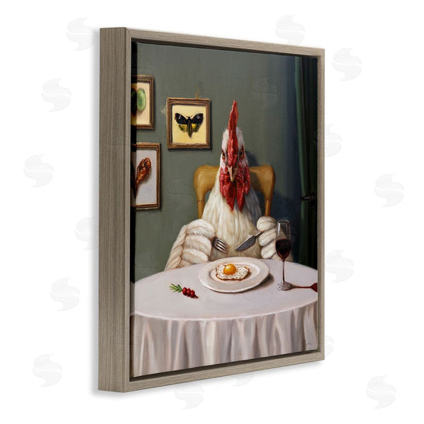 Stupell Industries Lucia Heffernan | Chicken & Egg Dinner Wall Art