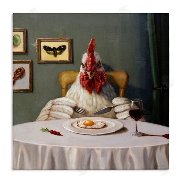 stupell industries Lucia Heffernan | Chicken & Egg Dinner Wall Art