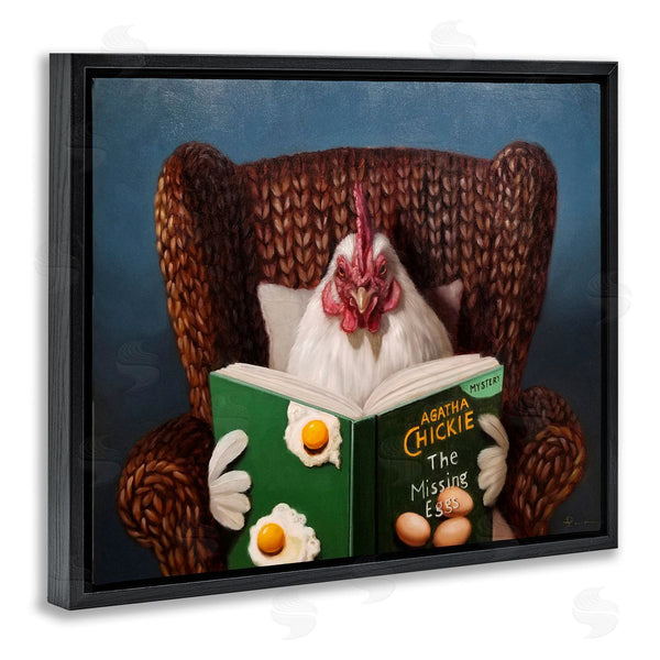 Stupell Industries Lucia Heffernan | Chicken Reading Book