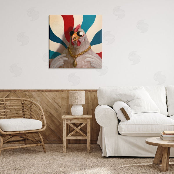 Stupell Industries Lucia Heffernan | Chicken With Urban Chains Wall Art