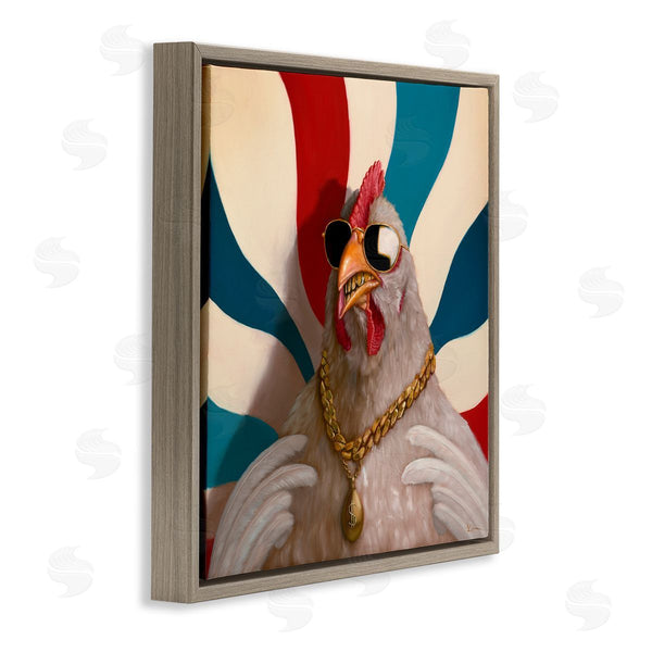 Stupell Industries Lucia Heffernan | Chicken With Urban Chains Wall Art