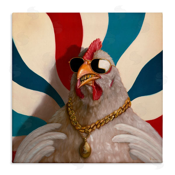 stupell industries Lucia Heffernan | Chicken with Urban Chains Wall Art