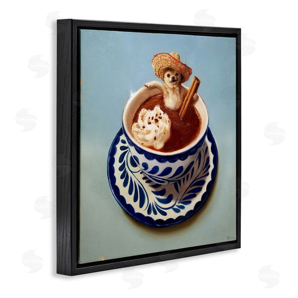 Stupell Industries Lucia Heffernan | Chihuahua Hot Chocolate Humor