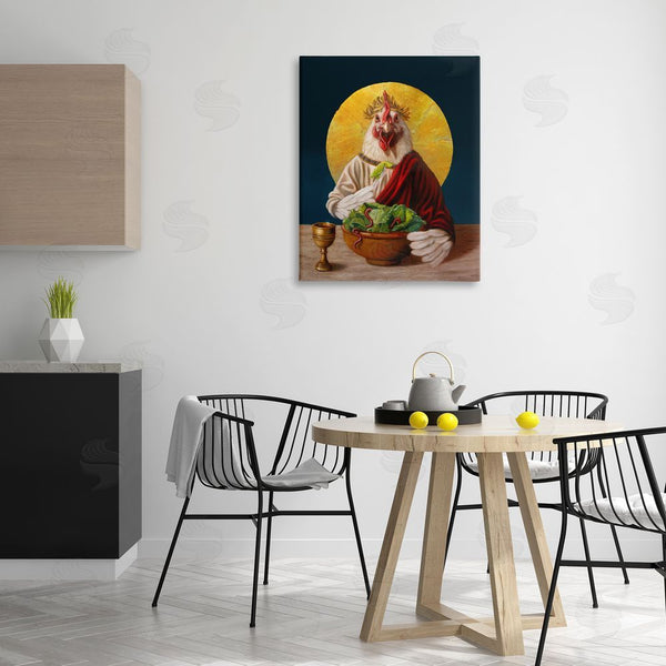 Stupell Industries Lucia Heffernan | Classic Hen With Meal Wall Art