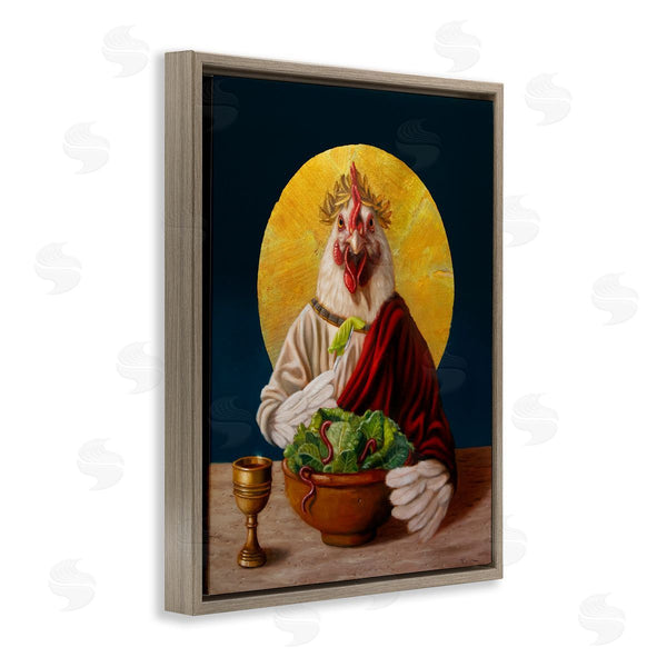 Stupell Industries Lucia Heffernan | Classic Hen With Meal Wall Art