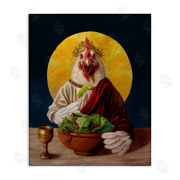 stupell industries Lucia Heffernan | Classic Hen with Meal Wall Art
