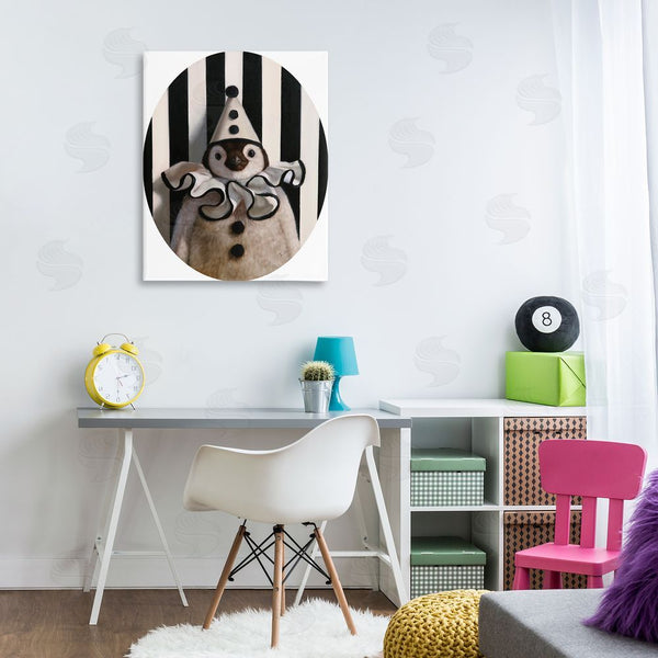 Stupell Industries Lucia Heffernan | Clown Themed Penguin Wall Art