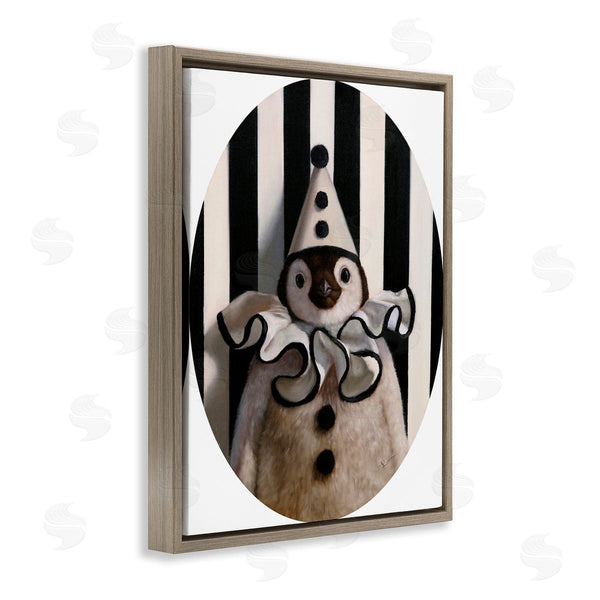 Stupell Industries Lucia Heffernan | Clown Themed Penguin Wall Art