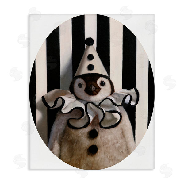 stupell industries Lucia Heffernan | Clown Themed Penguin Wall Art