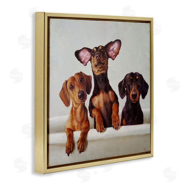 Stupell Industries Lucia Heffernan | Dachshunds In Bathtub