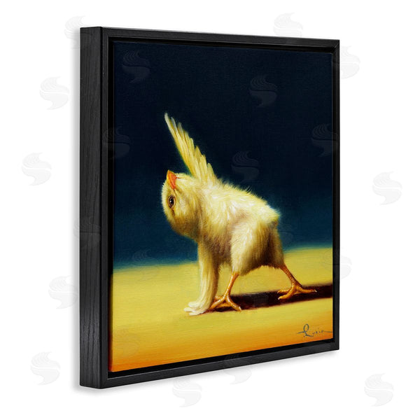 Stupell Industries Lucia Heffernan | Detailed Stretching Yoga Chick Bird Painting Wall Art