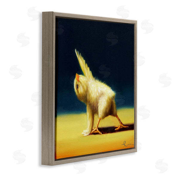 Stupell Industries Lucia Heffernan | Detailed Stretching Yoga Chick Bird Painting Wall Art