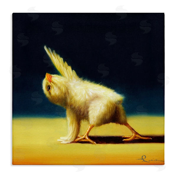 stupell industries Lucia Heffernan | Detailed Stretching Yoga Chick Bird Painting Wall Art