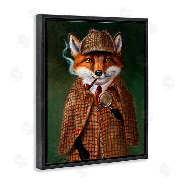 Stupell Industries Lucia Heffernan | Detective Fox With Pipe Wall Art
