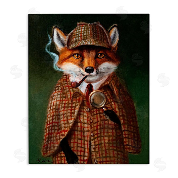 stupell industries Lucia Heffernan | Detective Fox with Pipe Wall Art