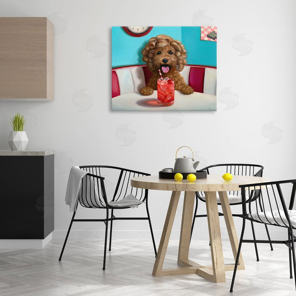 Stupell Industries Lucia Heffernan | Dog At Diner With Drink Wall Art