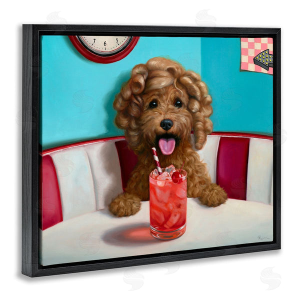 Stupell Industries Lucia Heffernan | Dog At Diner With Drink Wall Art