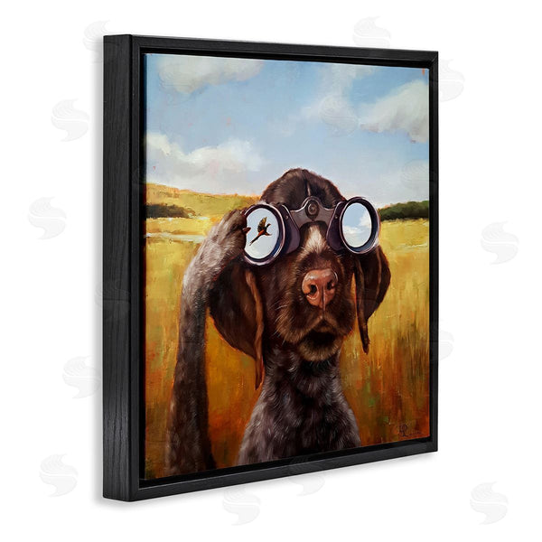 Stupell Industries Lucia Heffernan | Dog Watching Bird Binoculars Wall Art
