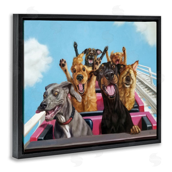 Stupell Industries Lucia Heffernan | Dogs Riding Roller Coaster