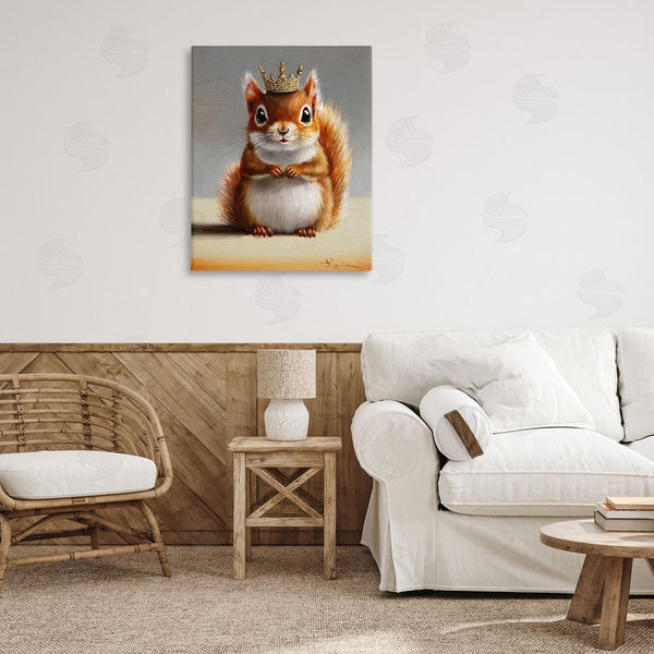 Stupell Industries Lucia Heffernan | Fancy Crowned Squirrel Wall Art