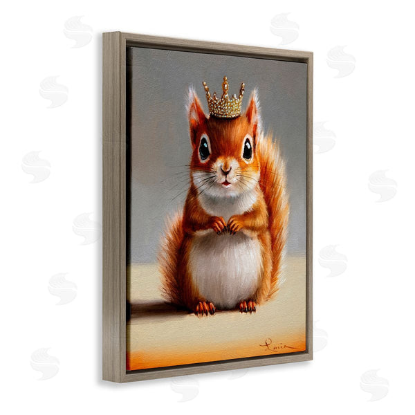 Stupell Industries Lucia Heffernan | Fancy Crowned Squirrel Wall Art