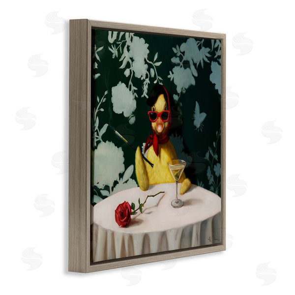 Stupell Industries Lucia Heffernan | Fancy Duck With Martini
