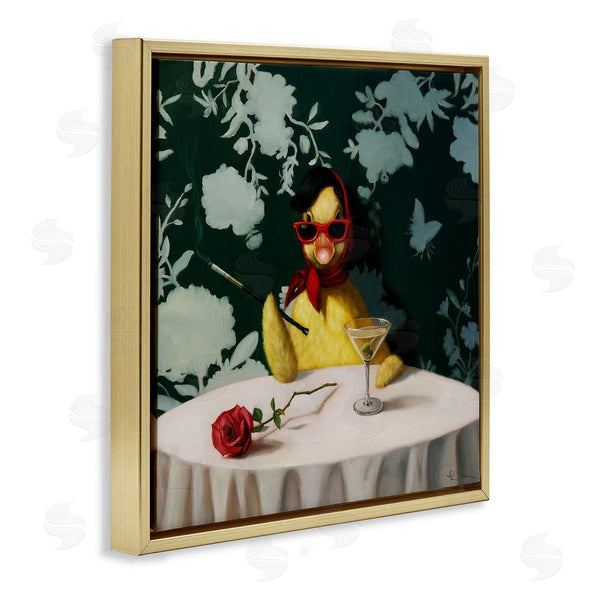 Stupell Industries Lucia Heffernan | Fancy Duck With Martini