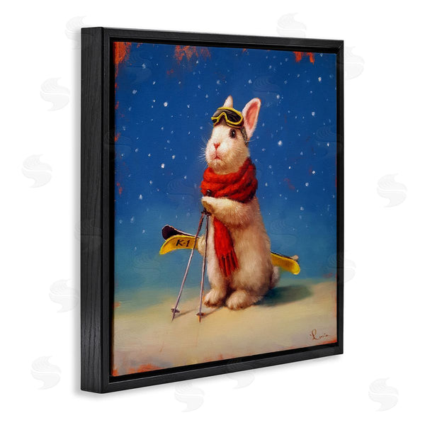 Stupell Industries Lucia Heffernan | First Snow Bunny & Skis