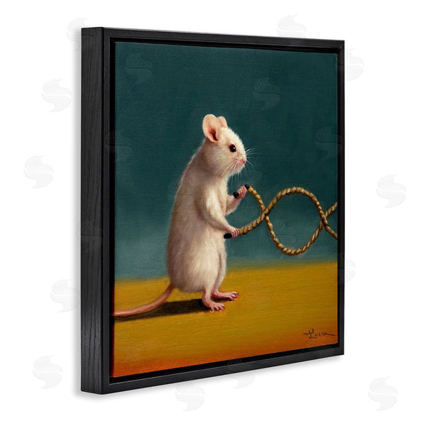 Stupell Industries Lucia Heffernan | Focused Exercising Mouse Wall Art