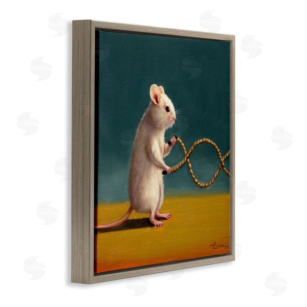 Stupell Industries Lucia Heffernan | Focused Exercising Mouse Wall Art