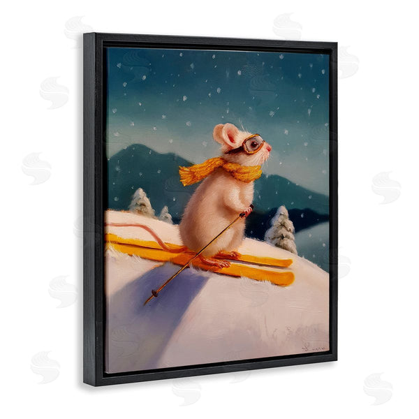 Stupell Industries Lucia Heffernan | Free Rider Skiing Mouse