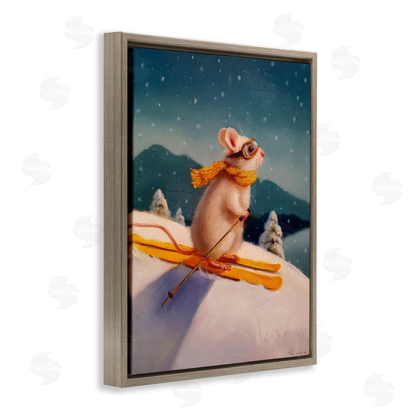 Stupell Industries Lucia Heffernan | Free Rider Skiing Mouse