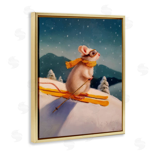 Stupell Industries Lucia Heffernan | Free Rider Skiing Mouse