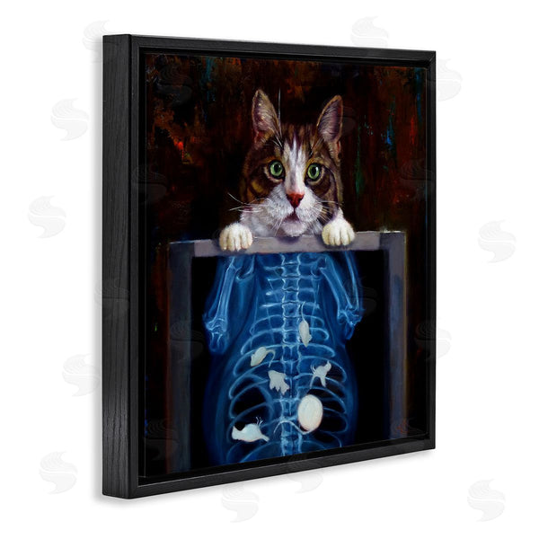 Stupell Industries Lucia Heffernan | Funny Cat X-Ray Mice Wall Art