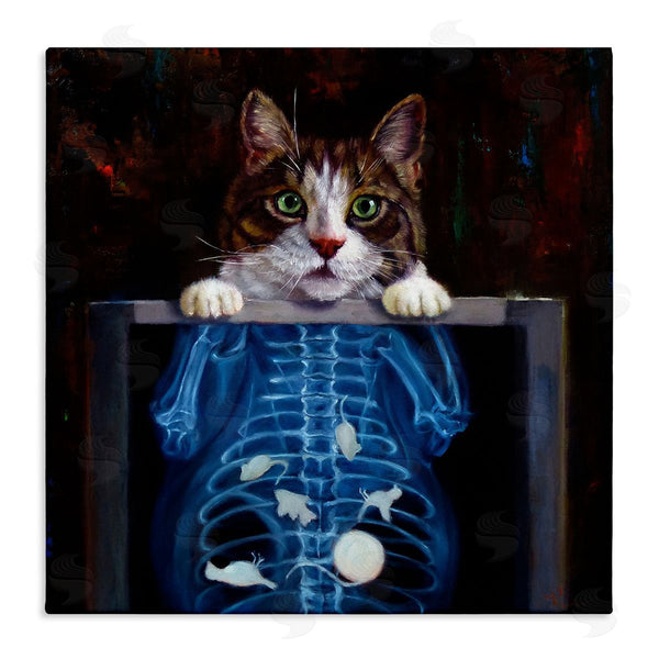 stupell industries Lucia Heffernan | Funny Cat X-Ray Mice Wall Art