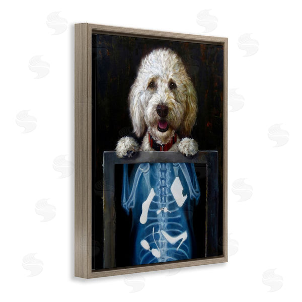 Stupell Industries Lucia Heffernan | Funny Dog X-Ray Snacks