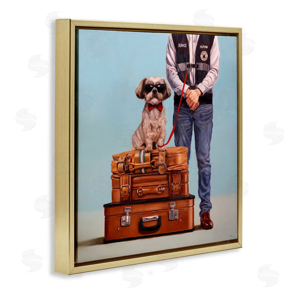 Stupell Industries Lucia Heffernan | Funny Service Human Dog