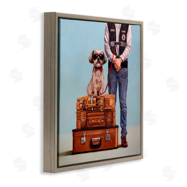 Stupell Industries Lucia Heffernan | Funny Service Human Dog Wall Art