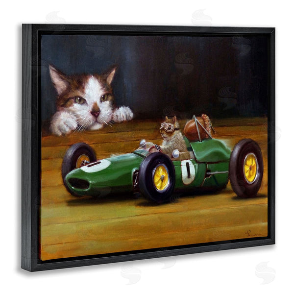 Stupell Industries Lucia Heffernan | Funny Squirrel In Race Car Wall Art