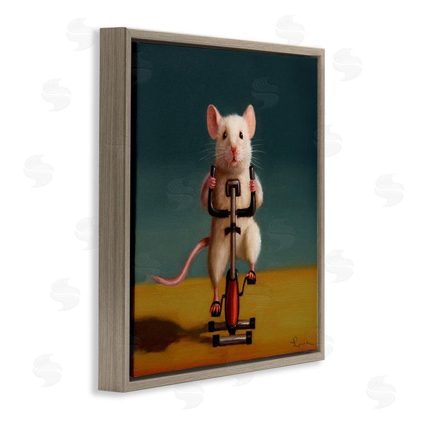 Stupell Industries Lucia Heffernan | Funny Workout Mouse Wall Art
