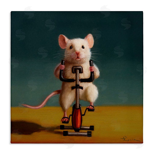 stupell industries Lucia Heffernan | Funny Workout Mouse Wall Art