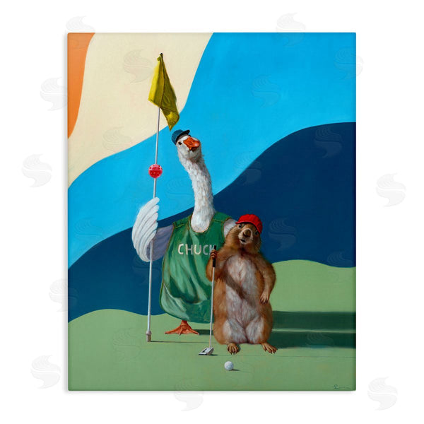stupell industries Lucia Heffernan | Golfing Goose and Gopher