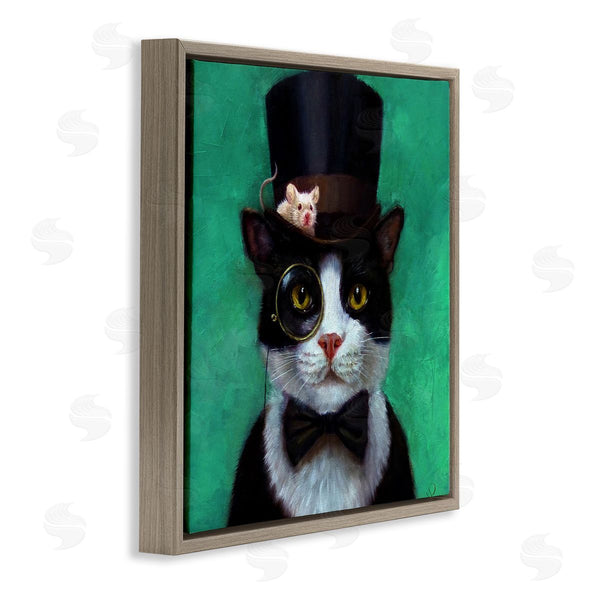 Stupell Industries Lucia Heffernan | Good Sir Top Hat Cat