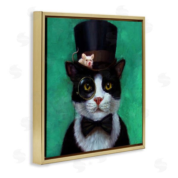 Stupell Industries Lucia Heffernan | Good Sir Top Hat Cat