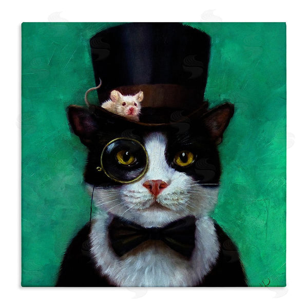 stupell industries Lucia Heffernan | Good Sir Top Hat Cat