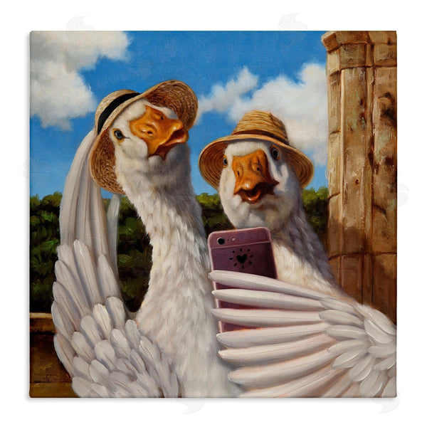 stupell industries Lucia Heffernan | Goose Friends Selfie Scene Wall Art