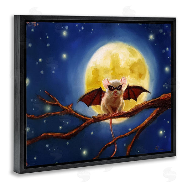 Stupell Industries Lucia Heffernan | Halloween Mouse Moon Bat Costume